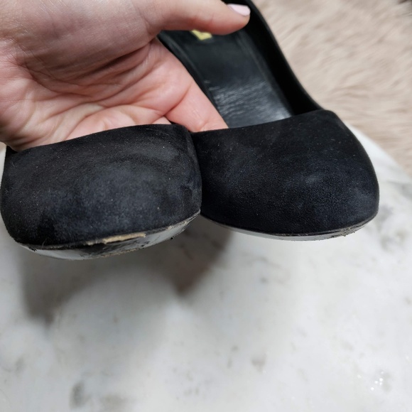 Miu Miu Black Suede Wedges - Picture 6 of 8